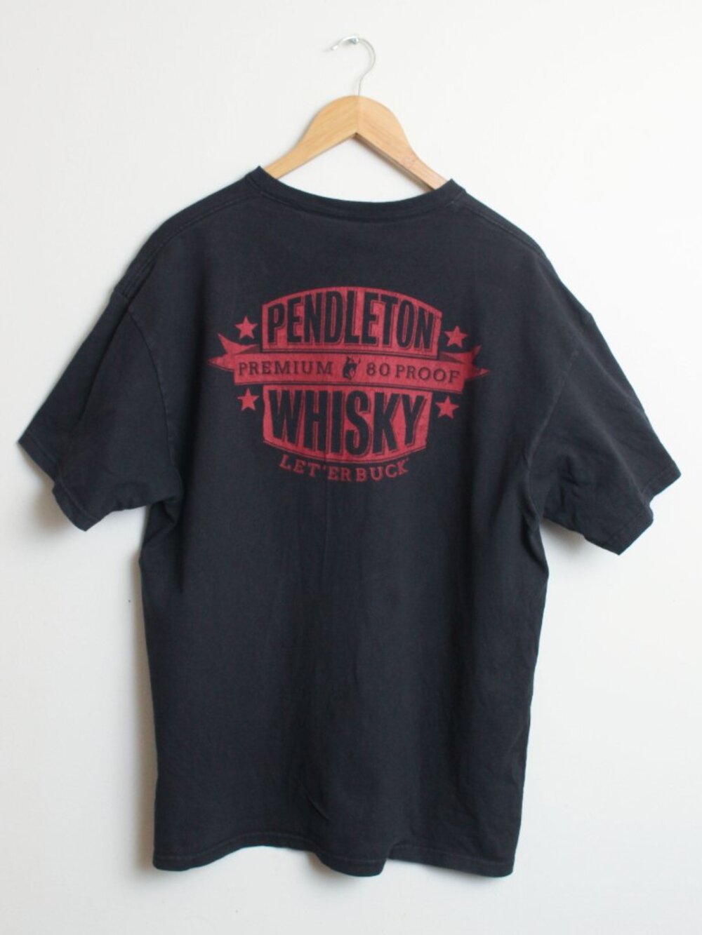Pendleton Whisky Shirt Mens XL Black Faded Tee